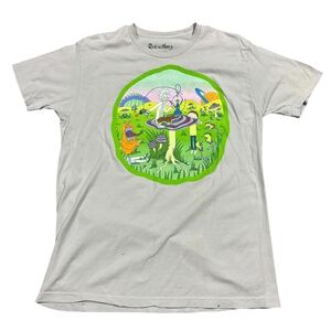 Ripple Junction Gray T-Shirt with Colorful Reptile Design